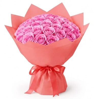 Pink Rose bouquet 30pcs