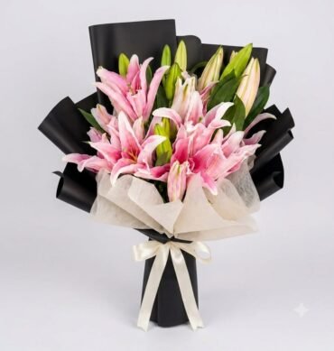 Pink Lilly 10stem bouquet