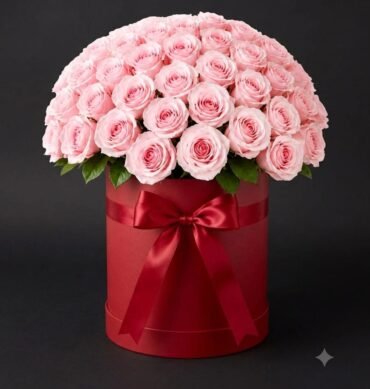 101 0hara Roses inside the round box