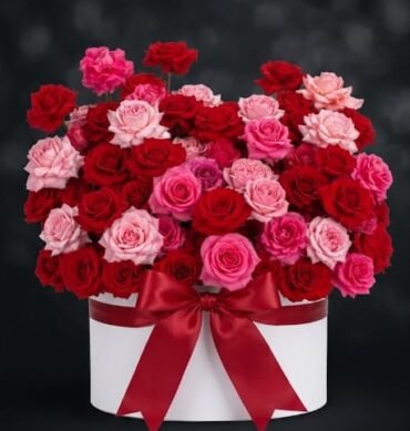 Pink. Red. and Light Pink 101pcs inside the basket