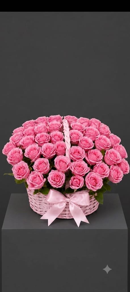 Pinol Roses arrangement inside the basket