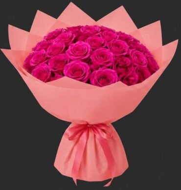 Dark pink 30pcs bouquet
